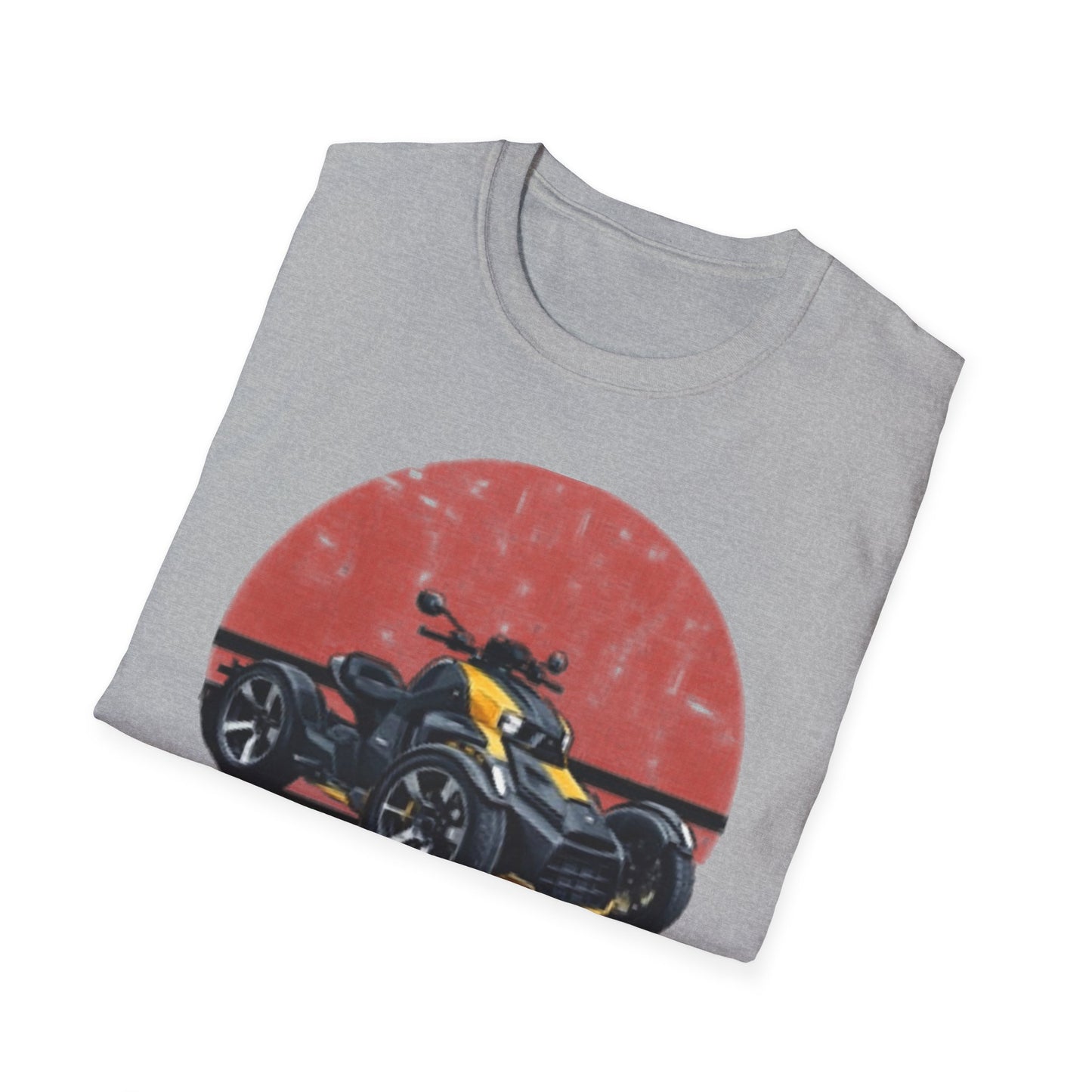 Can-Am Spyder Trike T‑Shirt — Retro Red Circle Motorcycle Graphic Tee
