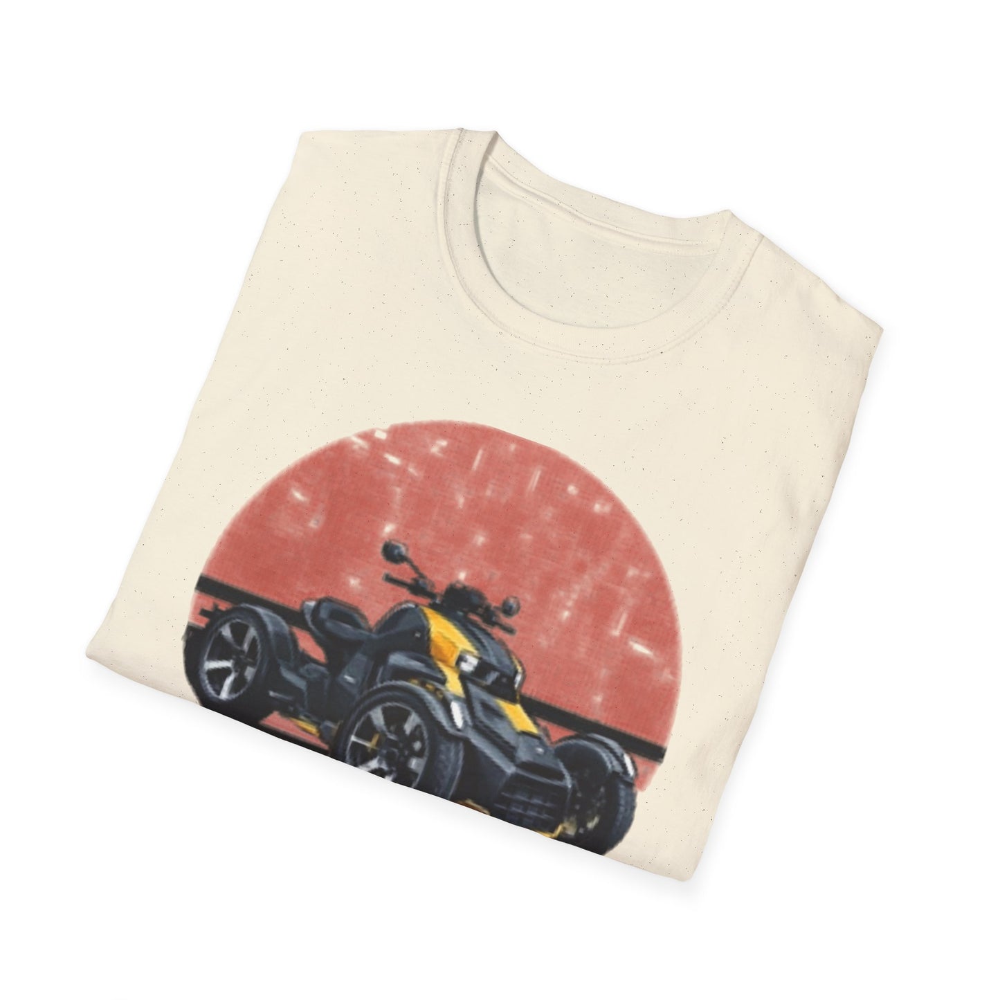 Can-Am Spyder Trike T‑Shirt — Retro Red Circle Motorcycle Graphic Tee