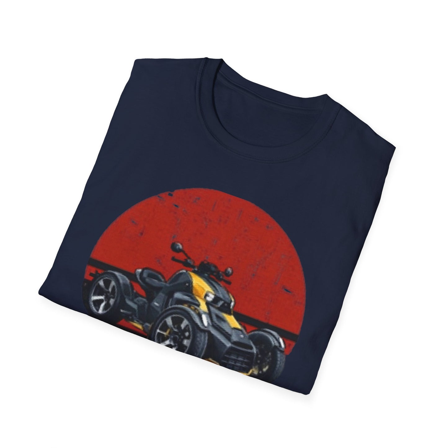 Can-Am Spyder Trike T‑Shirt — Retro Red Circle Motorcycle Graphic Tee