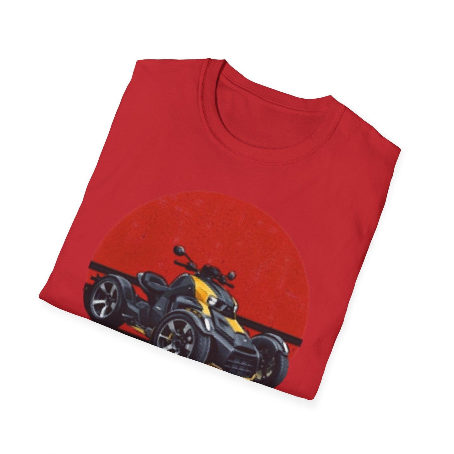 Can-Am Spyder Trike T‑Shirt — Retro Red Circle Motorcycle Graphic Tee