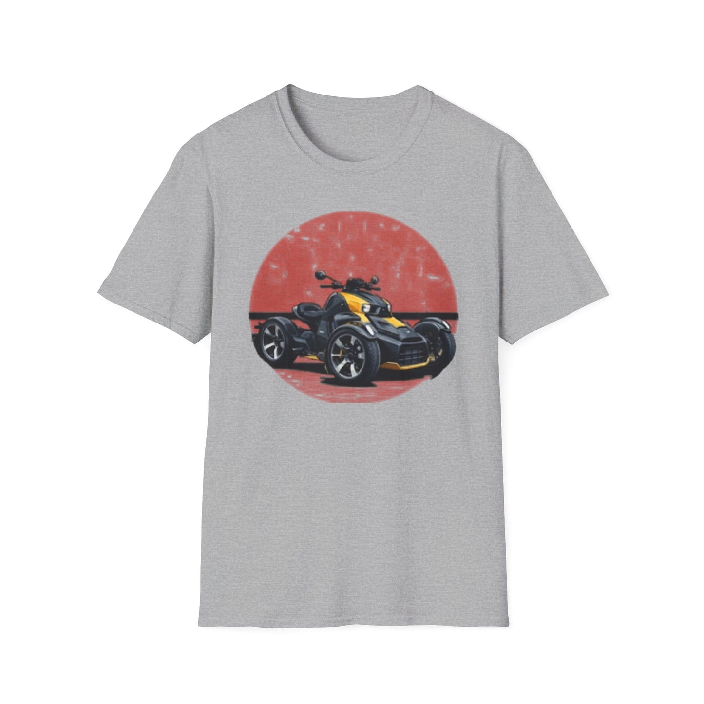 Can-Am Spyder Trike T‑Shirt — Retro Red Circle Motorcycle Graphic Tee
