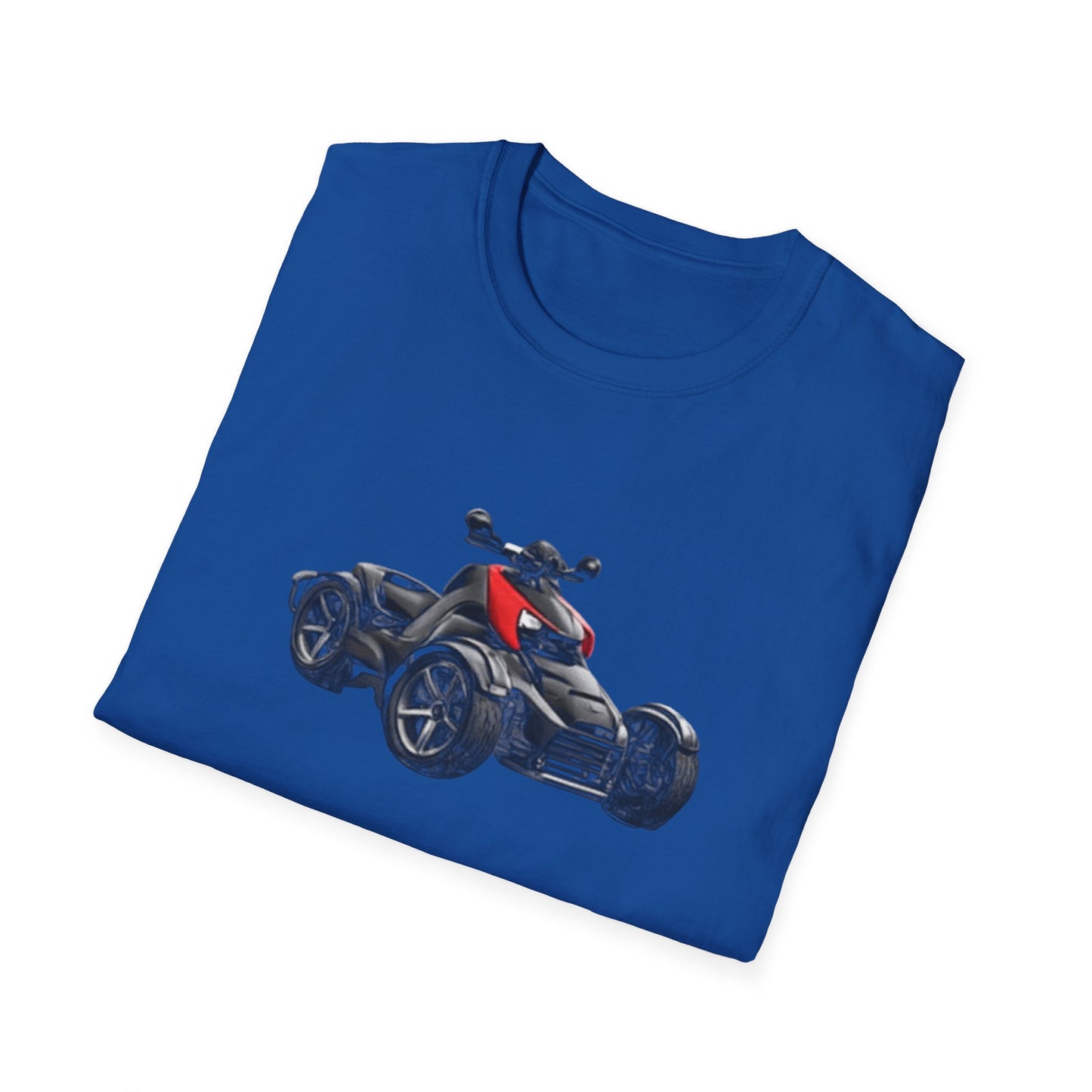 Spyder Can-Am ATV Sketch T-Shirt — Red Accent Graphic Tee for Riders