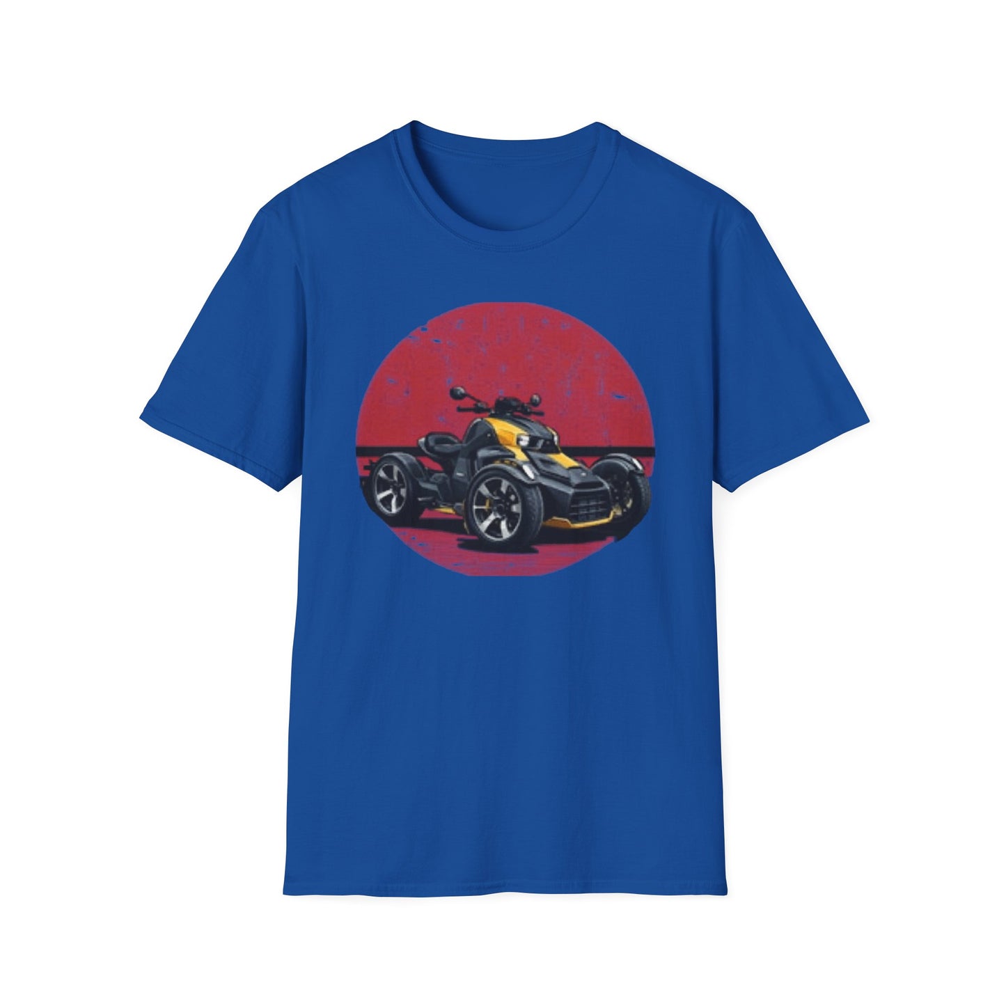 Can-Am Spyder Trike T‑Shirt — Retro Red Circle Motorcycle Graphic Tee