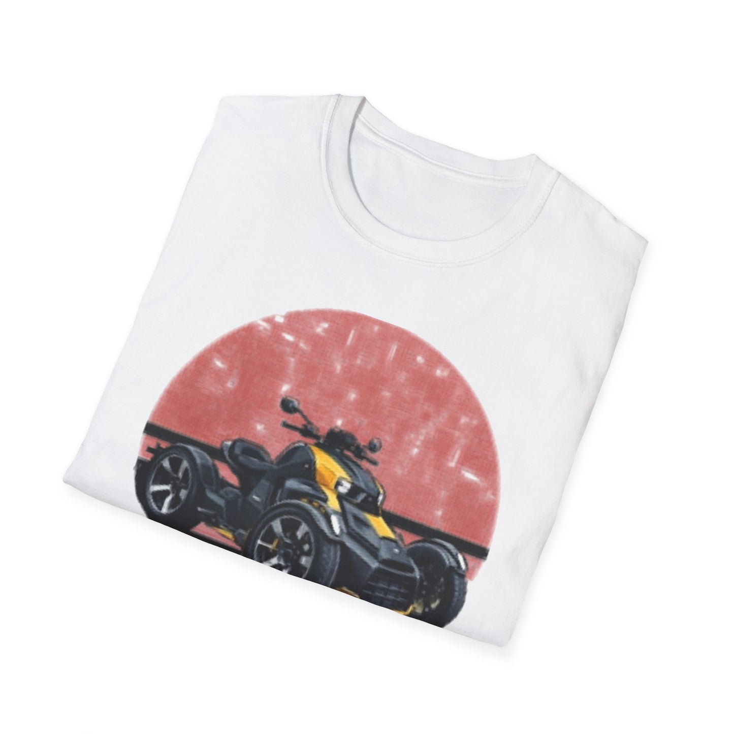 Can-Am Spyder Trike T‑Shirt — Retro Red Circle Motorcycle Graphic Tee
