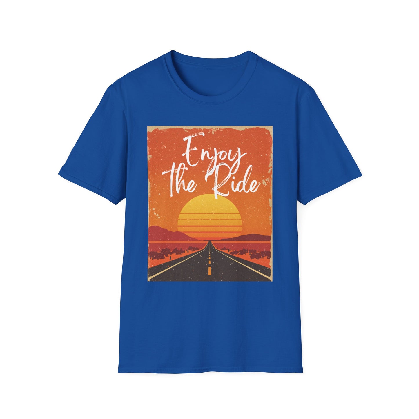Enjoy the Ride T-Shirt — Vintage Sunset Road Trip Tee