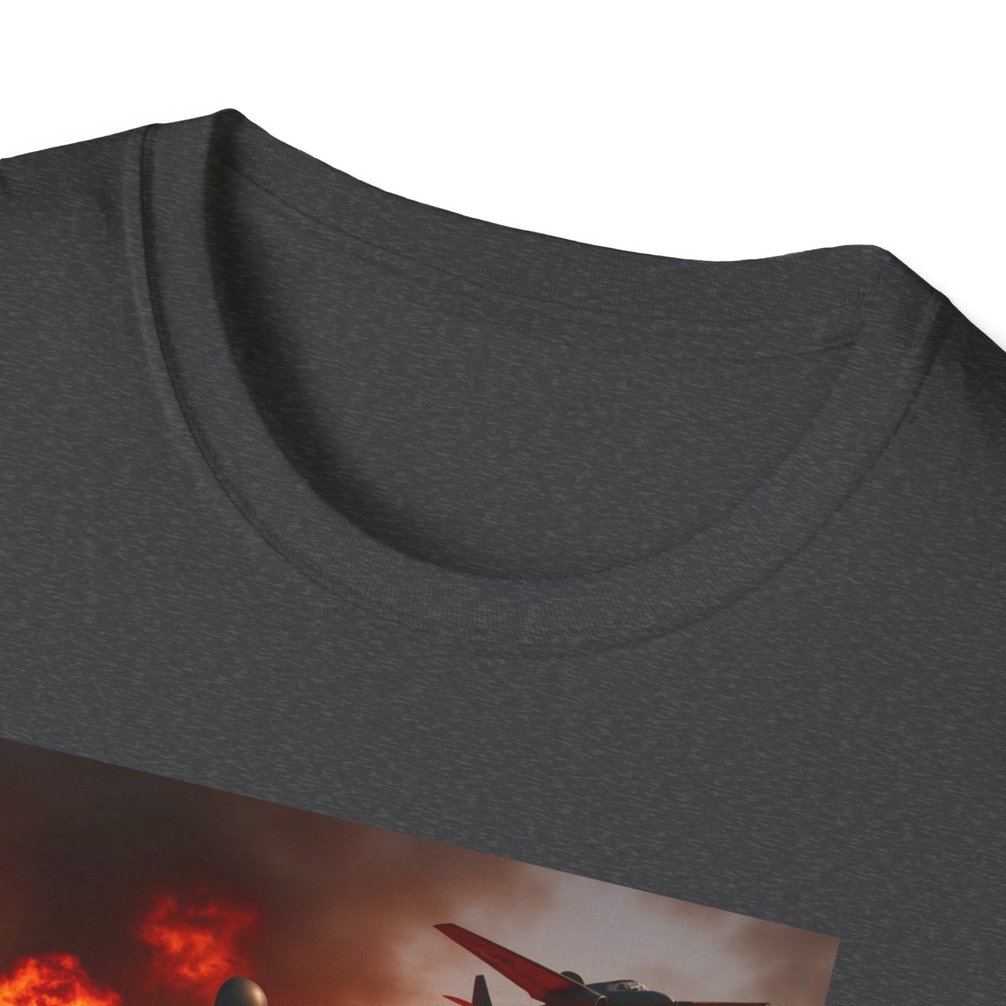 Motorcycle & Jet Flames T‑Shirt — Burnout Rider Graphic Tee