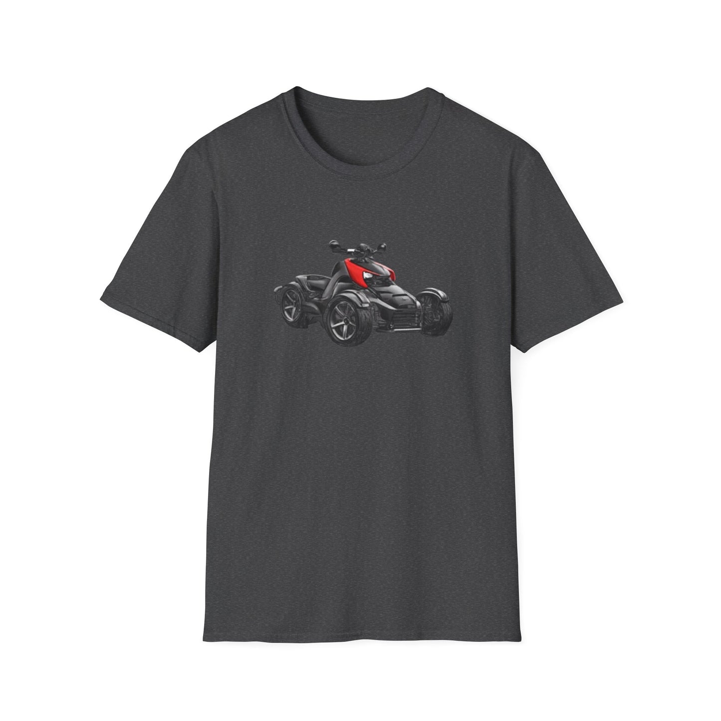 Spyder Can-Am ATV Sketch T-Shirt — Red Accent Graphic Tee for Riders