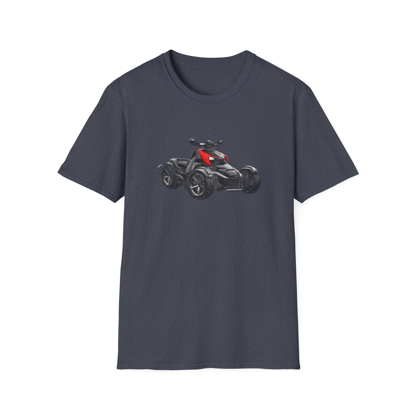 Spyder Can-Am ATV Sketch T-Shirt — Red Accent Graphic Tee for Riders