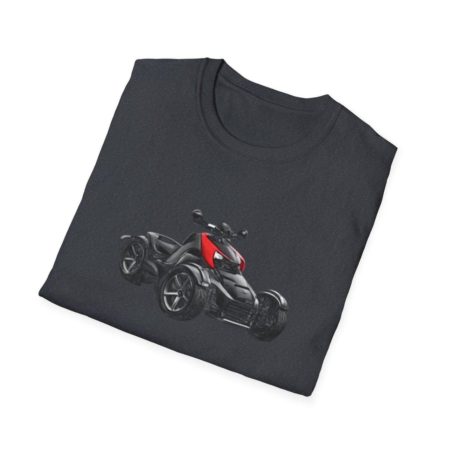 Spyder Can-Am ATV Sketch T-Shirt — Red Accent Graphic Tee for Riders