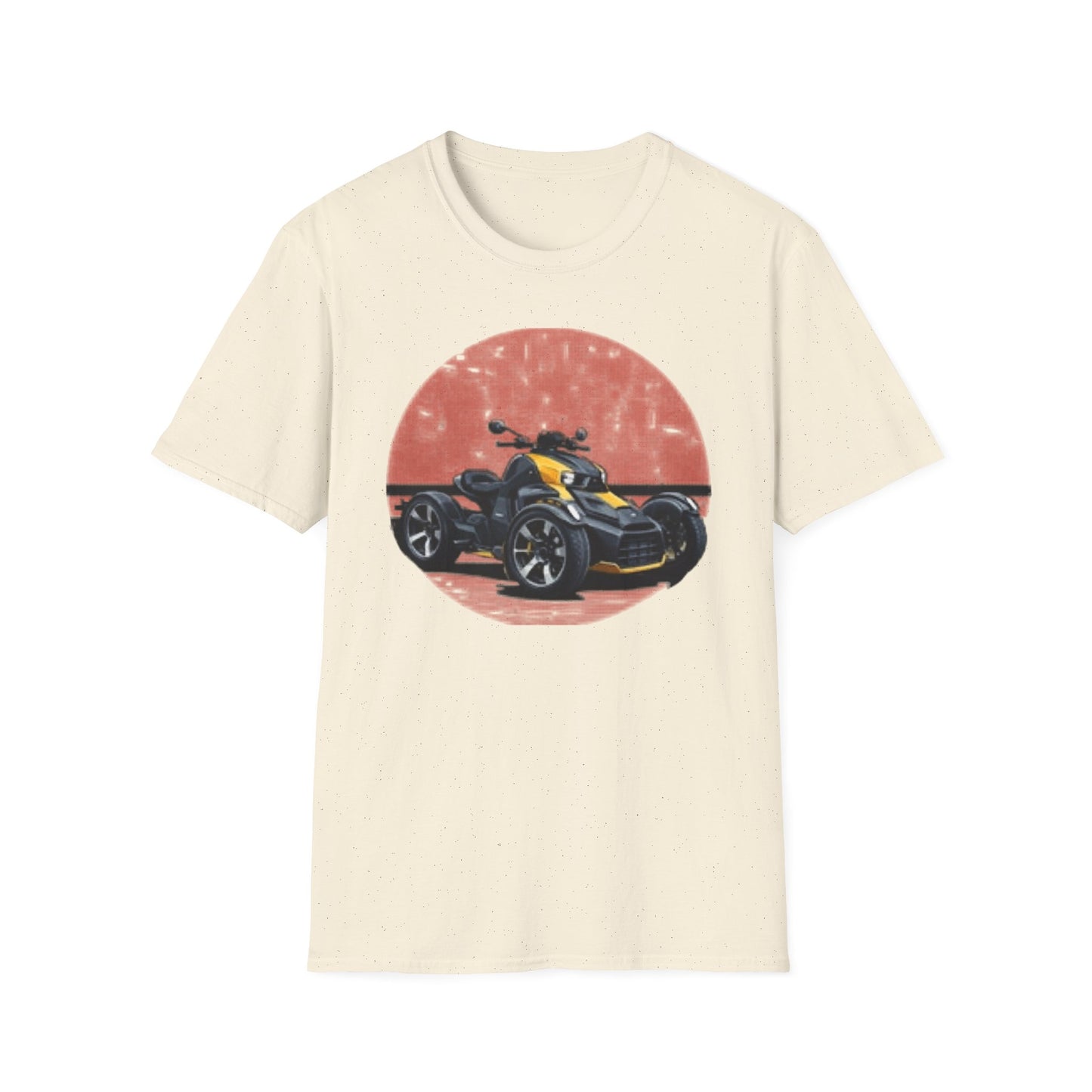 Can-Am Spyder Trike T‑Shirt — Retro Red Circle Motorcycle Graphic Tee
