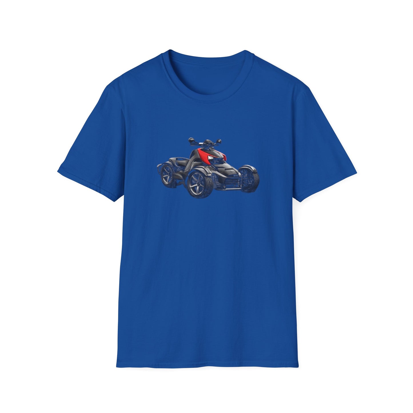Spyder Can-Am ATV Sketch T-Shirt — Red Accent Graphic Tee for Riders
