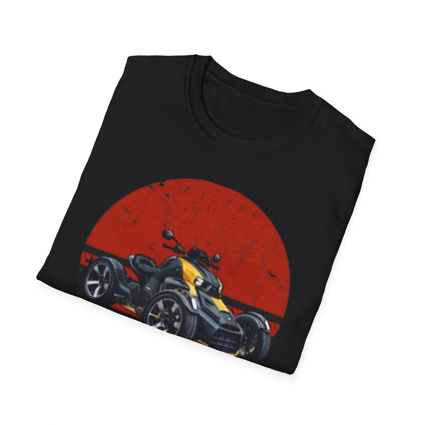 Can-Am Spyder Trike T‑Shirt — Retro Red Circle Motorcycle Graphic Tee