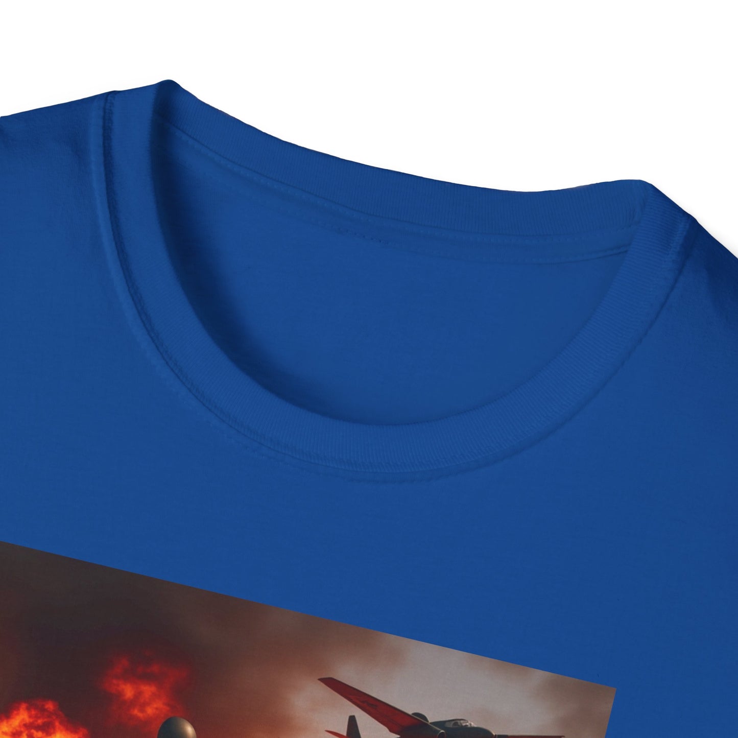 Motorcycle & Jet Flames T‑Shirt — Burnout Rider Graphic Tee