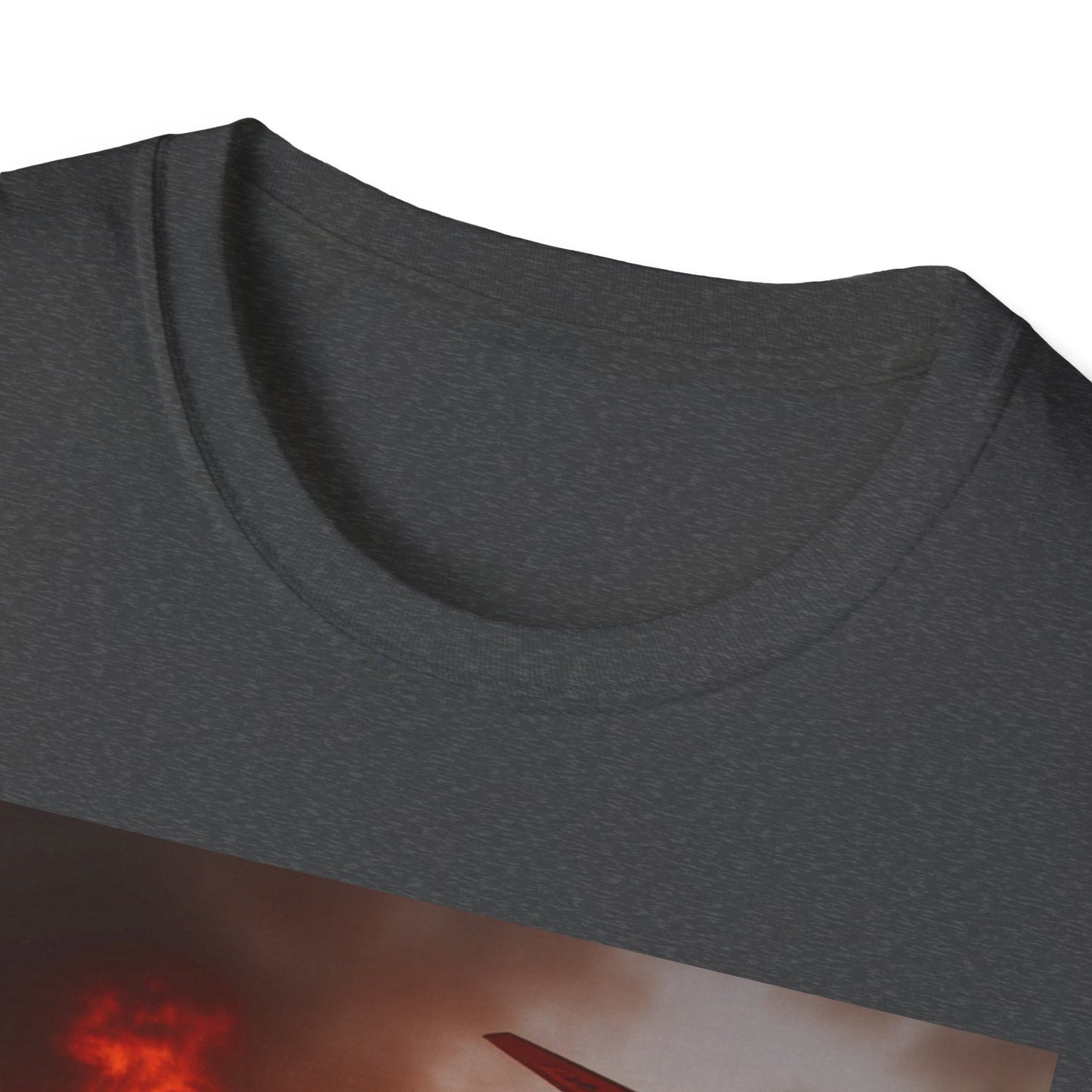 Motorcycle & Jet Flames T‑Shirt — Burnout Rider Graphic Tee
