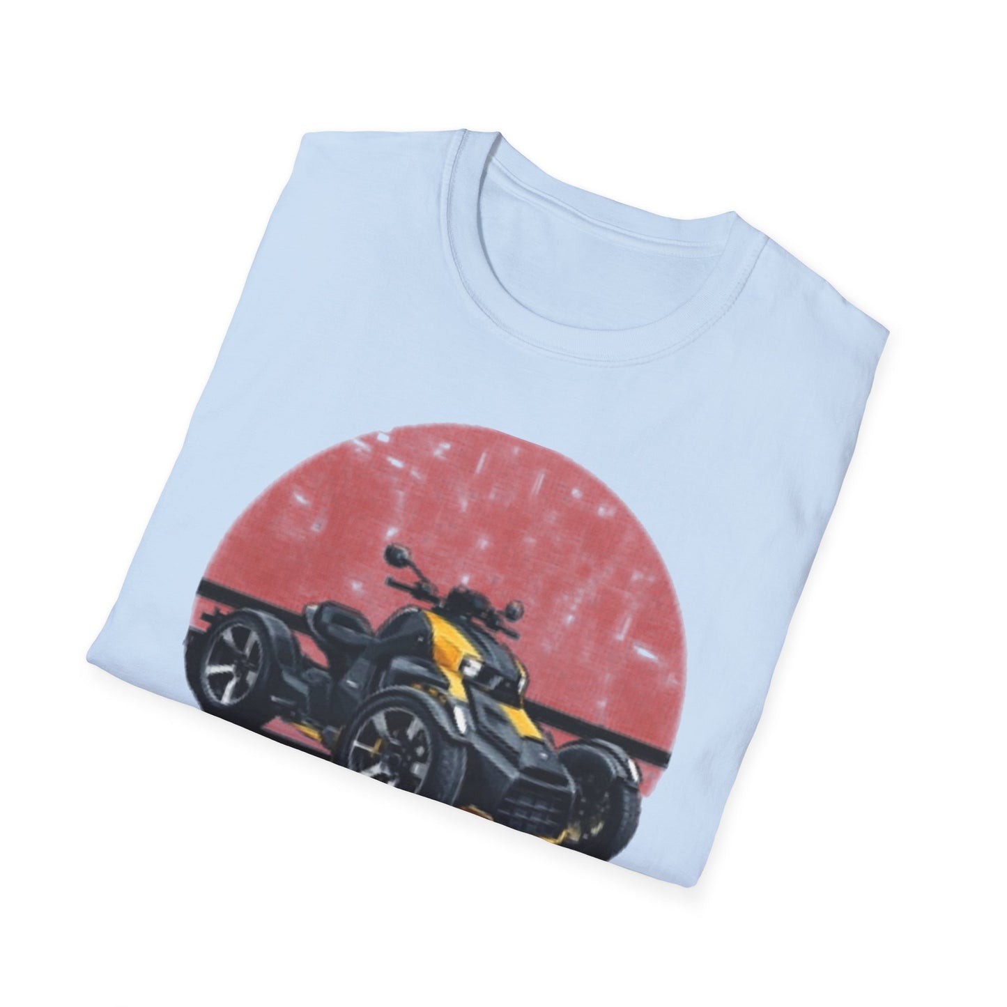 Can-Am Spyder Trike T‑Shirt — Retro Red Circle Motorcycle Graphic Tee