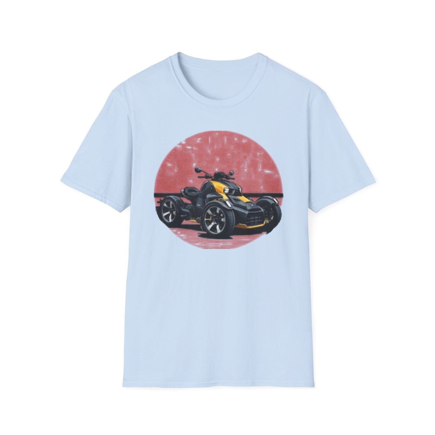 Can-Am Spyder Trike T‑Shirt — Retro Red Circle Motorcycle Graphic Tee