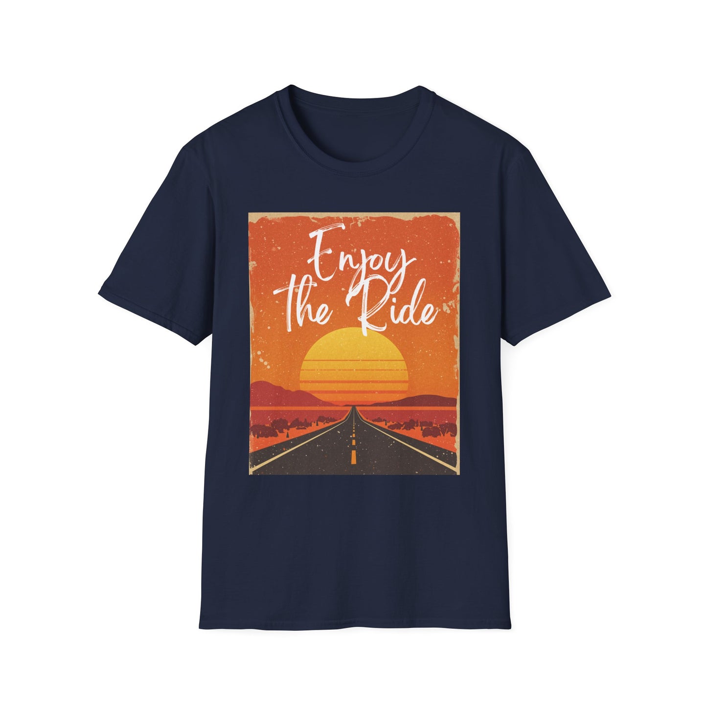 Enjoy the Ride T-Shirt — Vintage Sunset Road Trip Tee
