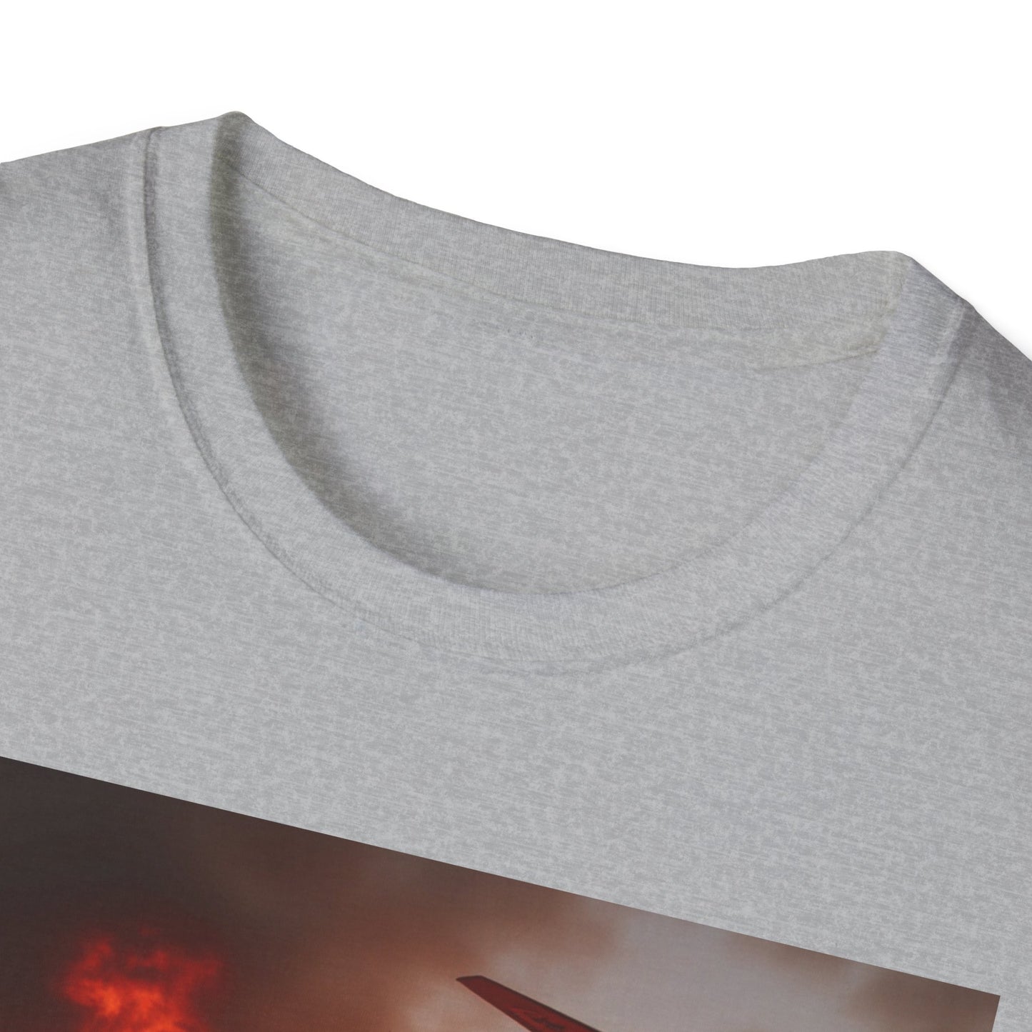 Motorcycle & Jet Flames T‑Shirt — Burnout Rider Graphic Tee