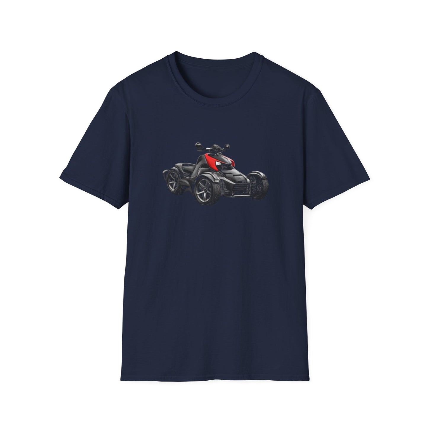 Spyder Can-Am ATV Sketch T-Shirt — Red Accent Graphic Tee for Riders