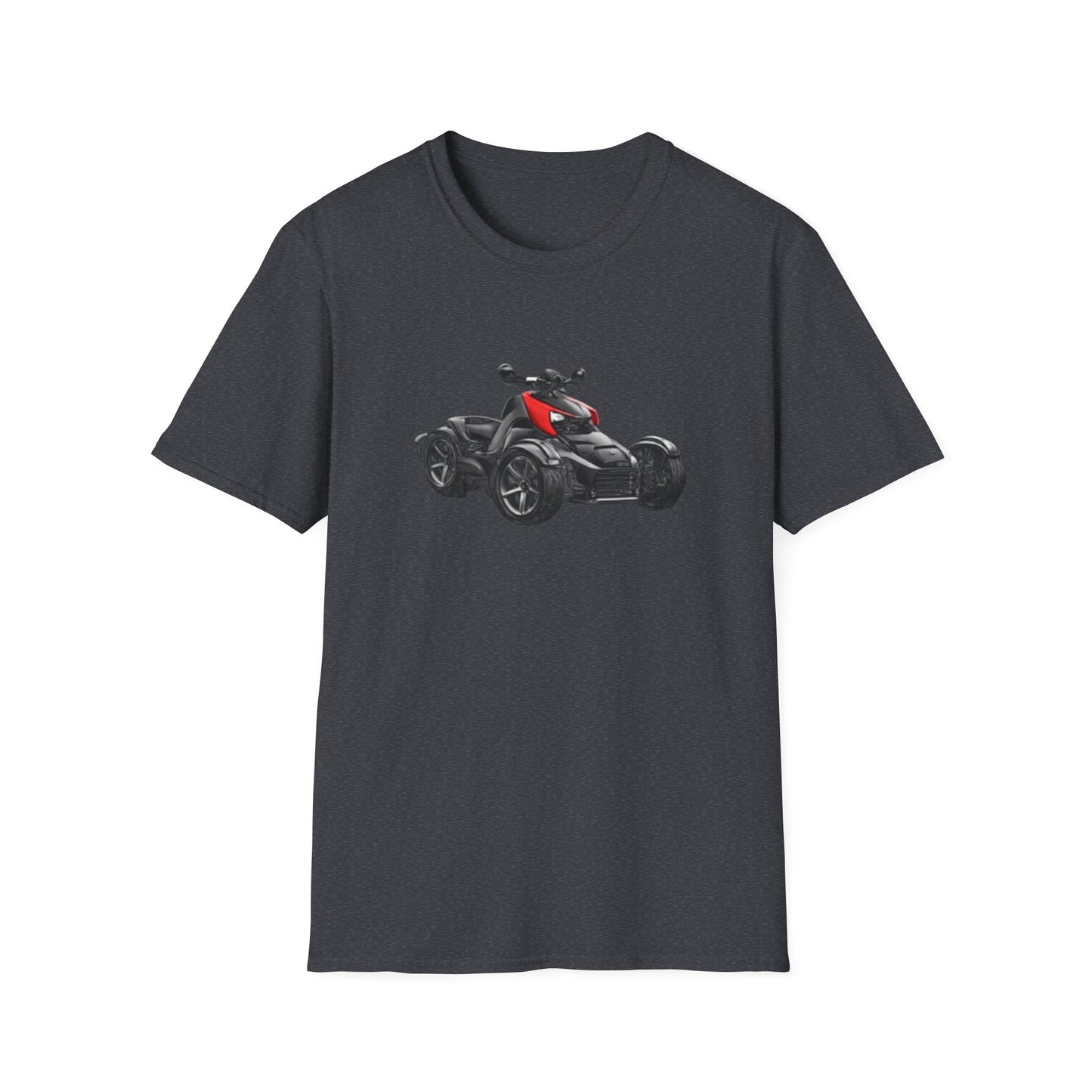 Spyder Can-Am ATV Sketch T-Shirt — Red Accent Graphic Tee for Riders