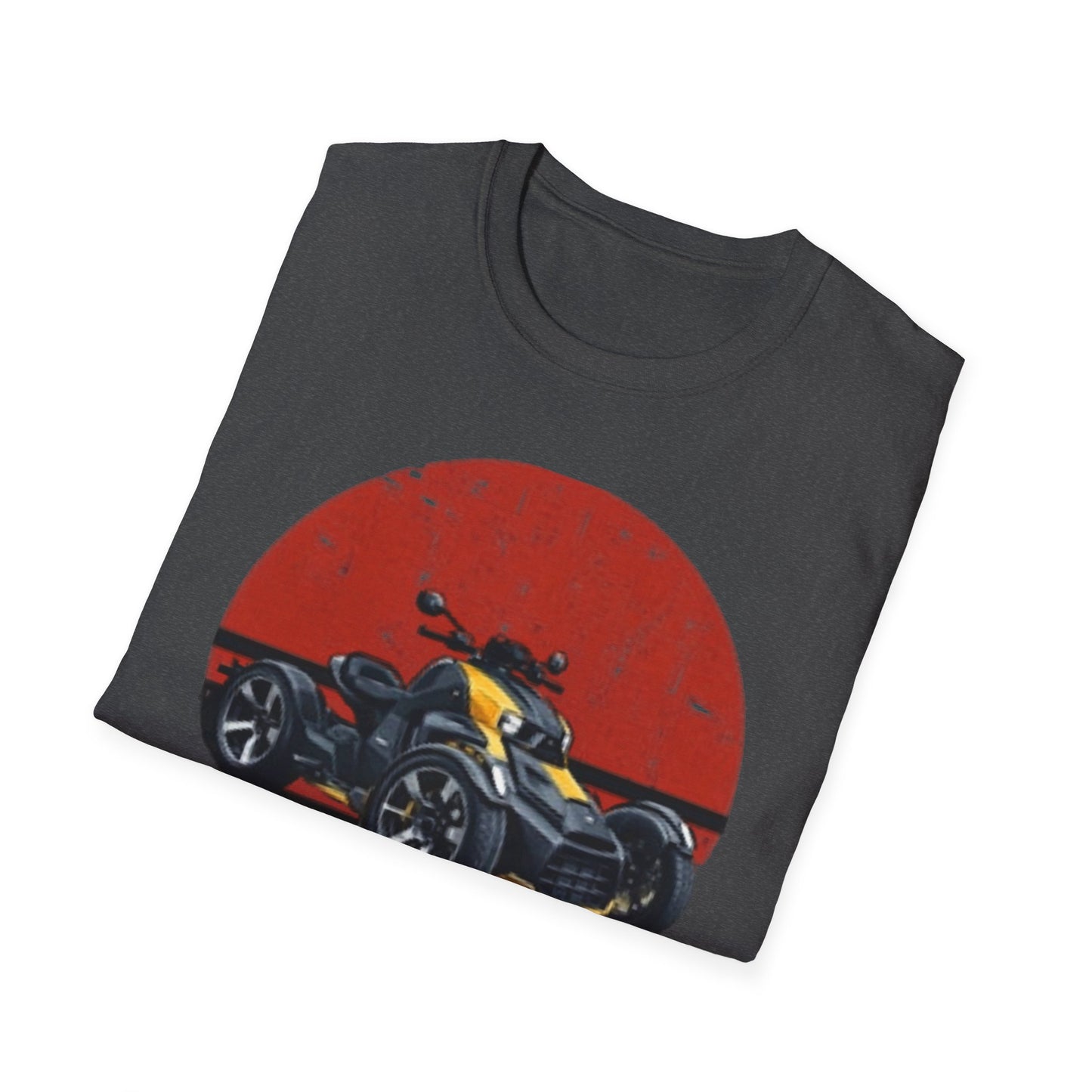 Can-Am Spyder Trike T‑Shirt — Retro Red Circle Motorcycle Graphic Tee