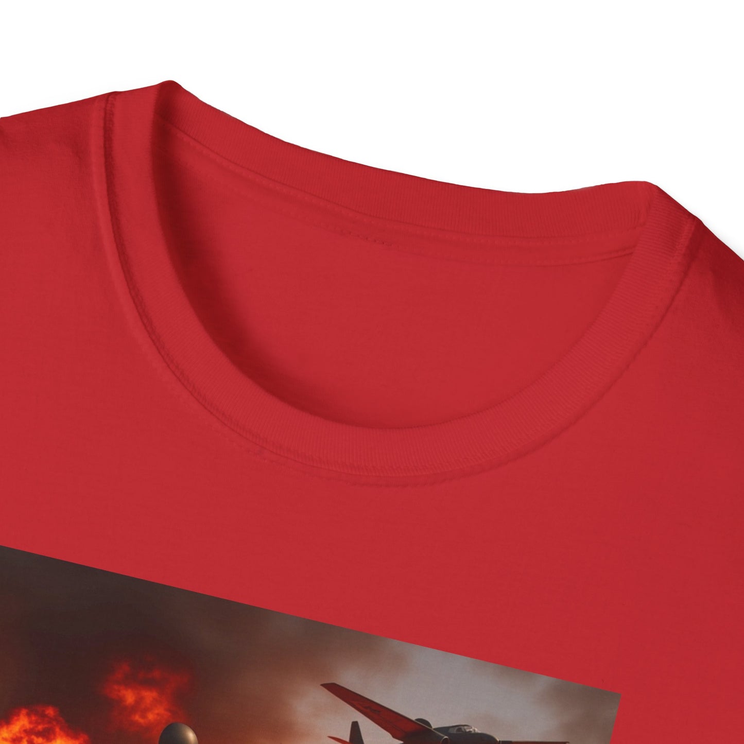 Motorcycle & Jet Flames T‑Shirt — Burnout Rider Graphic Tee