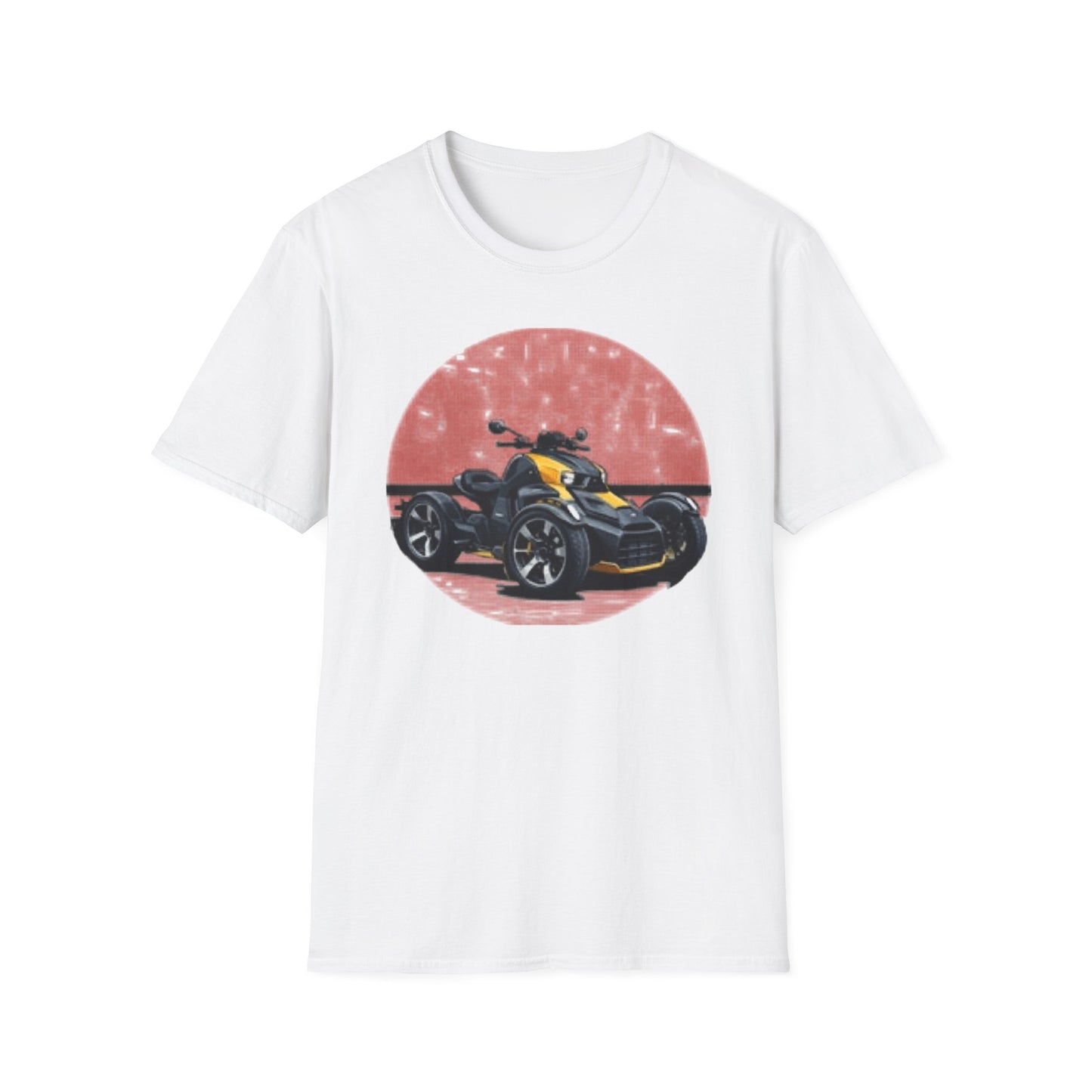 Can-Am Spyder Trike T‑Shirt — Retro Red Circle Motorcycle Graphic Tee
