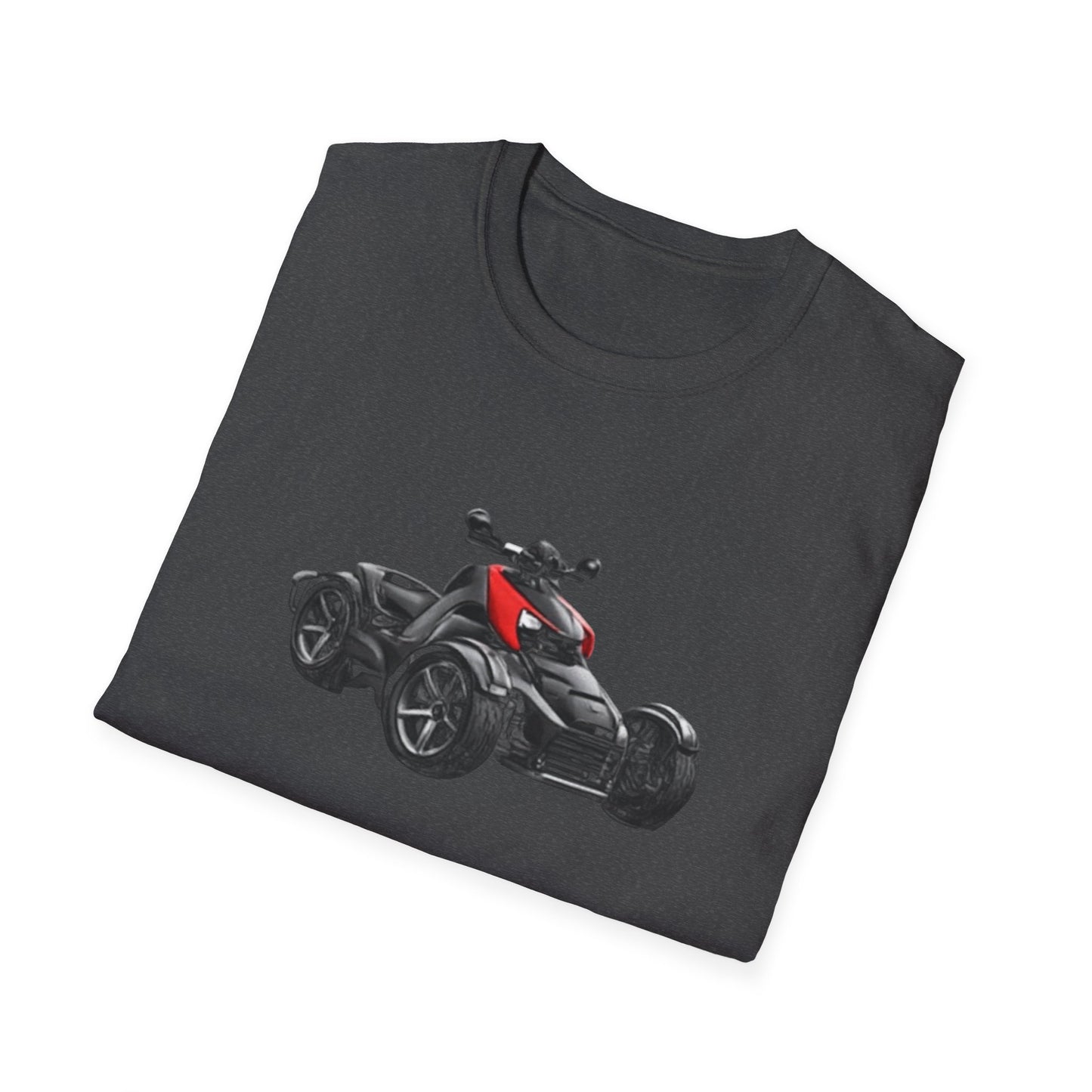 Spyder Can-Am ATV Sketch T-Shirt — Red Accent Graphic Tee for Riders