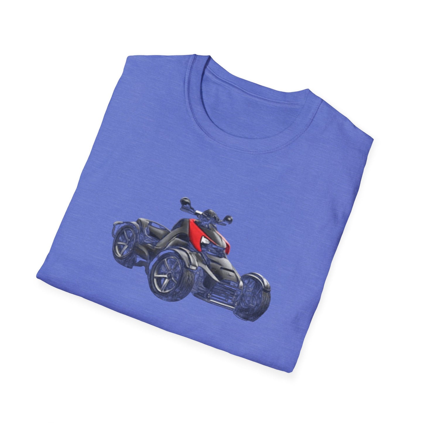 Spyder Can-Am ATV Sketch T-Shirt — Red Accent Graphic Tee for Riders